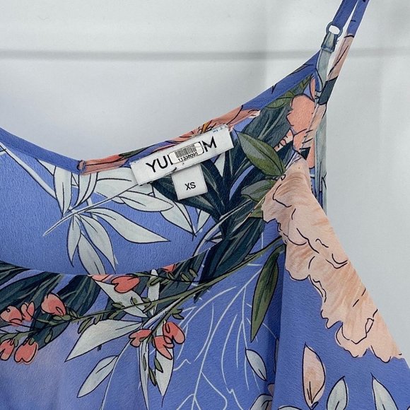 SOLD Yumi Kim Floral Rainforest Peri Rise Shine Blouse - Picture 7 of 9